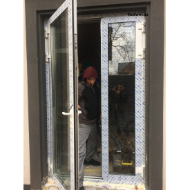 Алюминиевые двери с противоударной пленкой от завода в Киеве