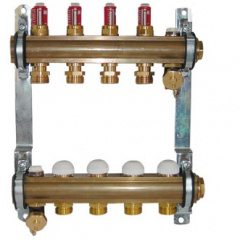 Комплект штангових розподілювачів для підлогового опалення з витратоміром (4 відводи). Чернівці