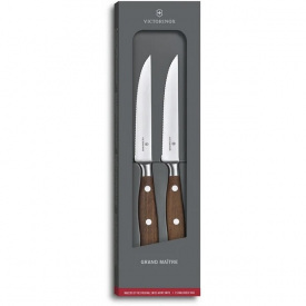 Набор кухонных ножей Victorinox Grand Maitre Wood Steak Set 120 мм дерево 2 шт. (7.7240.2W)