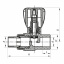 Вентиль радиаторный прямой PPR 25x3/4 (KOER K0166.PRO) (KP0214) Днепр