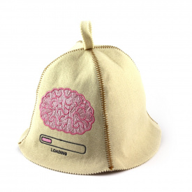 Банная шапка Luxyart Вынос мозга Белый (LA-325)