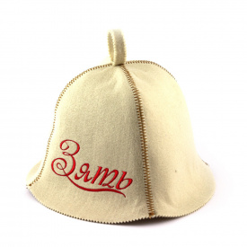 Банная шапка Luxyart Зять Белый (LA-292)