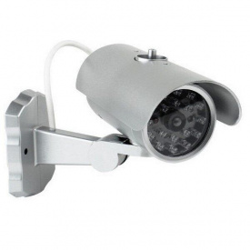 Муляж камеры видеонаблюдения реалистичный, макет, обманка видеокамеры с ИК подсветкой Third Eye M2 (01830)