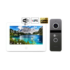 Комплект видеодомофона NeoLight NeoKIT HD Pro WiFi Graphite Кропивницький