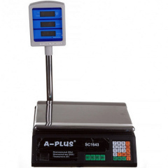 Весы торговые электронные A-Plus SC-1643 до 50 кг BLack Херсон