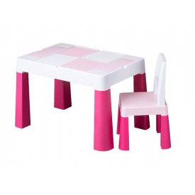 Набор мебели Tega Baby Multifun стол и стул розовый (MF-001-123)