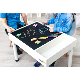 Детский световой стол песочница KidzZone Стандарт+ Белый
