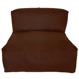 Бескаркасный модульный диван Блэк Прямой Tia-Sport (sm-0945-6) коричневый