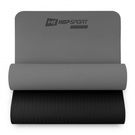 Мат для фитнеса и йоги Hop-Sport TPE 0,6 см HS-T006GM Серый