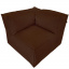 Бескаркасный модульный диван Блэк Угловой Tia-Sport (sm-0704-6) коричневый Черкассы