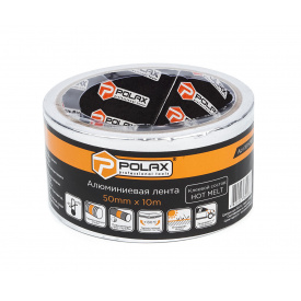 Скотч клейкая лента Polax алюминиевая высокотемпературная сверхпрочная 50 мм х 10 м (101-010)