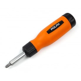 Отвертка реверсивная со сменными битами Polax 12 в 1 (40-002)