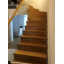 Изготовление деревянных лестниц в дом на больцах со стеклом вместо балясин Киев