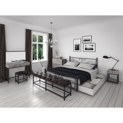 Спальня Tenero Сплит металлический комплект мебели в стиле Лофт Хмельницький