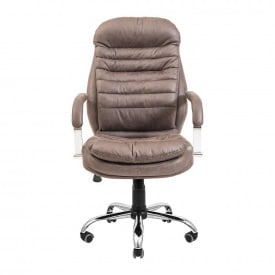 Кресло офисное Richman Валенсия ткань кофе хром компьютерное для руководителя для дома