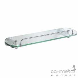 Полочка стеклянная 38 см Kraus Frida KEA-15545 CH хром