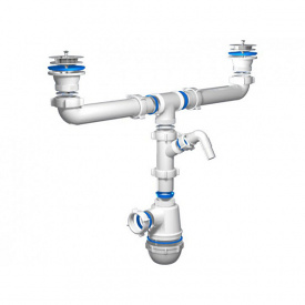 Сифон двойной для мойки Ani Plast А 35 00