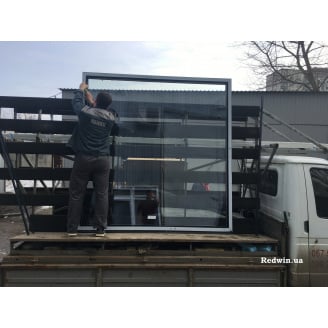 Купити панорамне вікно з алюмінію з фарбуванням, панорамні вікна друге світло