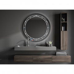 Декоративное зеркало с подсветкой WL-1017 Орехов