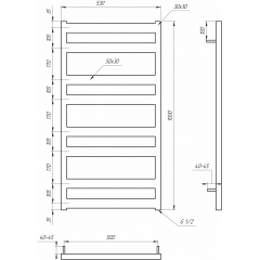 Полотенцесушитель Genesis Aqua Fom (800x530) Київ