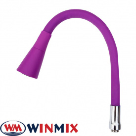 Гусак силиконовый гибкий Колокольчик Zerix Purple фиолетовый