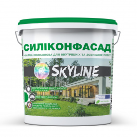 Краска фасадная силиконовая «Силиконфасад» с эффектом лотоса SkyLine 14 кг