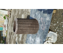 Урна вулична бетонна пігментована коричнева