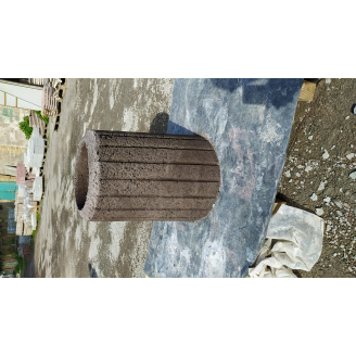 Урная уличная бетонная пигментированная коричневая