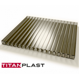 Сотовый поликарбонат TITANPLAST 6х2100х6000 мм бронзовый