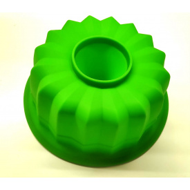 Силиконовая форма для выпечки Кекс макси круглый 23 х 9,5 см зеленая
