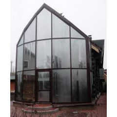 Скління фасаду панорамними вікнами з алюмінію від виробника Хмельницький