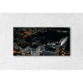 Картина на холсте IBR Big City Lights 90x180 см
