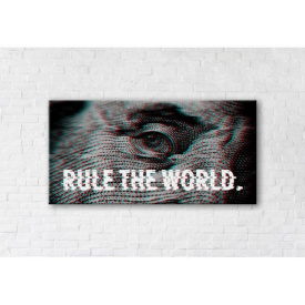 Картина на холсте IBR Rule the World 90x180 см