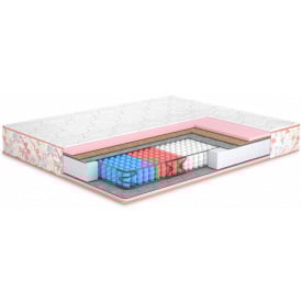 Ортопедичний матрац Matroluxe Camelia+kokos 150х200 см пружинний блок " PocketSpring Butterfly двоспальний