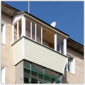 Замовити Ремонт аварійного балкона Київ, скління, винос, обшивка сайдингом