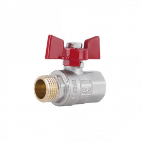 Кран шаровой SD Plus 1/2&quot; ВН для воды (бабочка) SD607NW15PN40