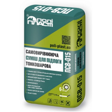 Смесь самовыравнивающаяся быстротвердеющая ПОЛИПЛАСТ ПСВ-015 25 кг