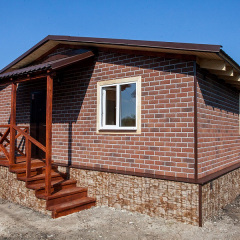 Фасадная плитка HAUBERK Красный кирпич Геническ