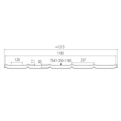 Металлочерепица Ruukki Frigge Crown BT 0,50 мм RR-23 (Горный серый) Хмельницкий