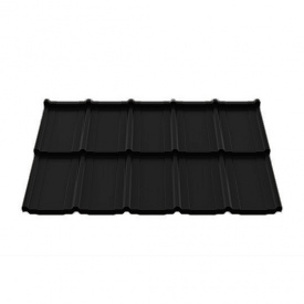 Металлочерепица Ruukki Frigge Polyester 0,50 мм RR-33 (Черный)