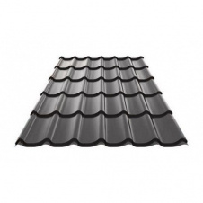 Фото - Металлочерепица Ruukki Monterrey Pural matt BT 0,50 мм RR-33 (Черный) Металлочерепица Ruukki Monterrey Pural matt BT 0,50 мм RR-33 (Черный)