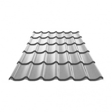 Фото - Металлочерепица Ruukki RanTech M3940 Polyester 0,40 мм RAL-9006 (Серебристый) Металлочерепица Ruukki RanTech M3940 Polyester 0,40 мм RAL-9006 (Серебристый)