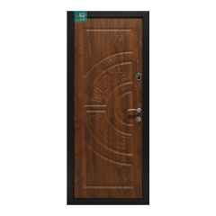 Вхідні двері ПО-08 Золотий дуб МДФ/МДФ 860х960х2050 Сміла