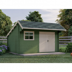 Сучасний сарай, господарський блок для дачі з дерева 4.2х3,3 м. від виробника Modern barn - 29