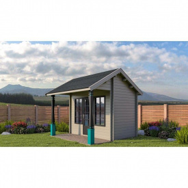 Сучасний сарай, господарський блок для дачі з дерева 3.0х3,4 м. від виробника Modern barn - 44