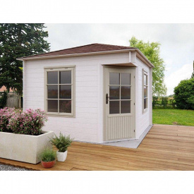 Современный сарай, хозблок для дачи из дерева 3.3х3,3 м. от производителя Modern barn - 16