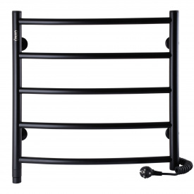 Рушникосушарка UNIO LD ER 500-500-5 BLK Лесенка Дуга электро черная