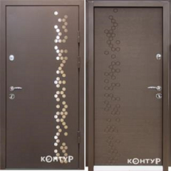 Дверь входная 960*2050 Magda doors (Металл коричневый/МДФ венге темный горизонт) Киев