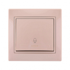 Кнопка звонка Lezard Mira 10A Крем (701-0303-103)