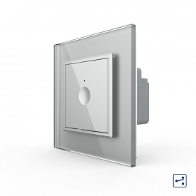 Сенсорный проходной выключатель Livolo Sense серый (722000315)